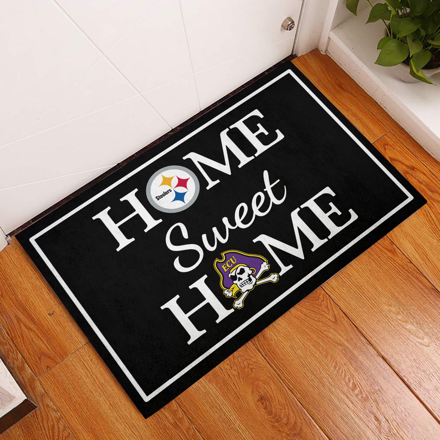Home Sweet Home - Pittsburgh STL And East Carolina PR- Anti Slip Indoor Doormat