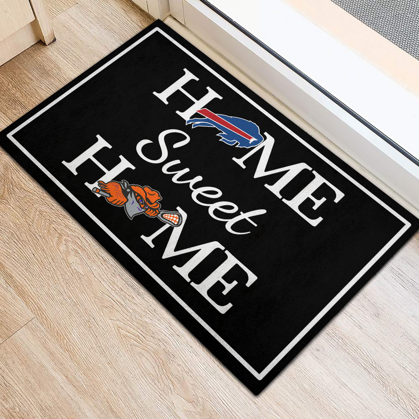 Home Sweet Home - Buffalo B And BD - Anti Slip Indoor Doormat