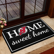 Home Sweet Home - New Jersey DV Hockey - Anti Slip Indoor Doormat