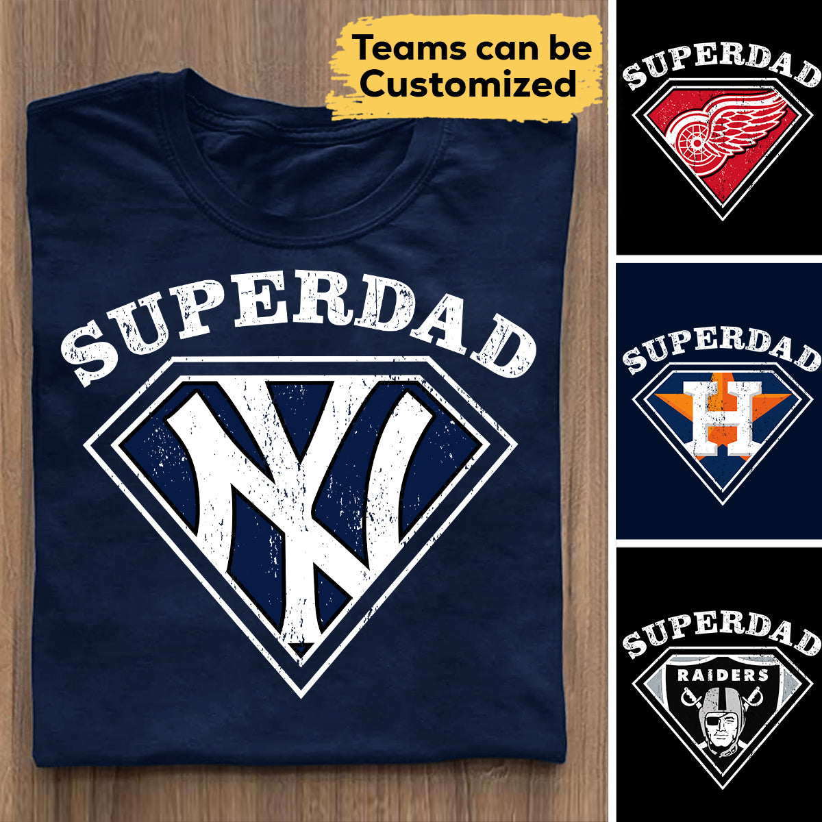 Superdad - Customized Shirt - Perfect gift for Father's Day (clt)