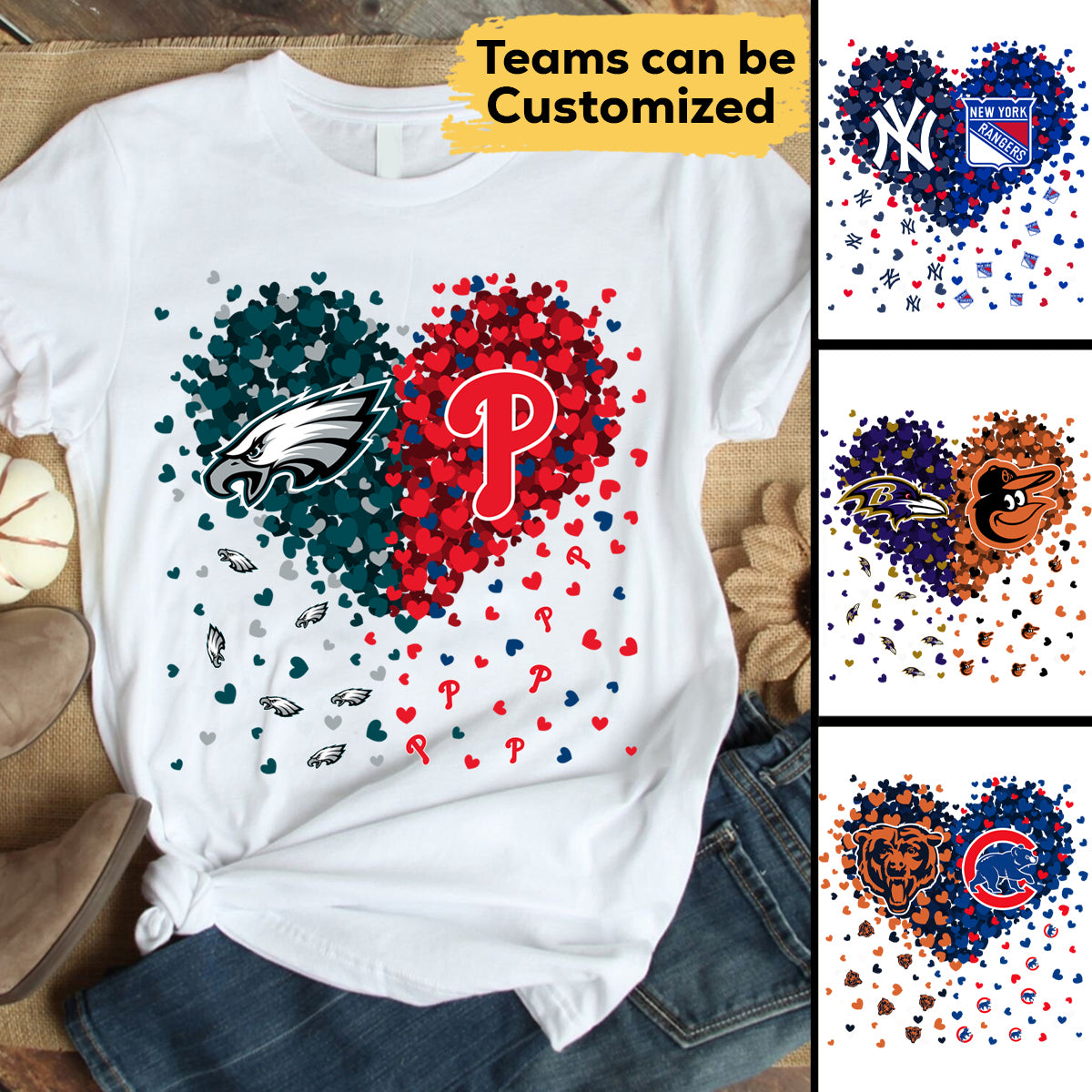 Just A Girl Loves Her Teams - Customized Shirt