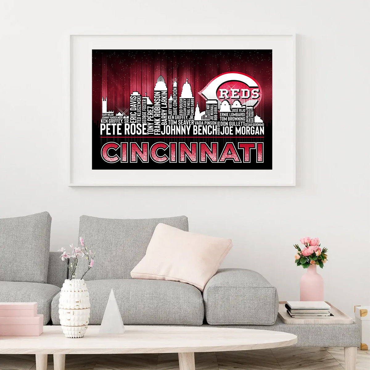 Cincinnati Skyline Unframed Poster, Wall Art