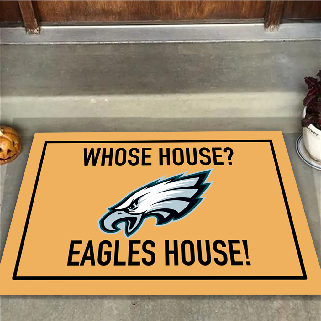 Whose House - Philadelphia Football Anti-Slip Rubber Doormat