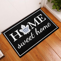 Home Sweet Home - Toronto Hockey - Anti Slip Indoor Doormat