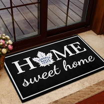 Home Sweet Home - Toronto Hockey - Anti Slip Indoor Doormat