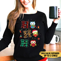 Owl Ho Ho Ho Christmas - Personalized Shirt