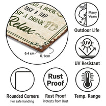 Personalized Garden Rules Metal Sign