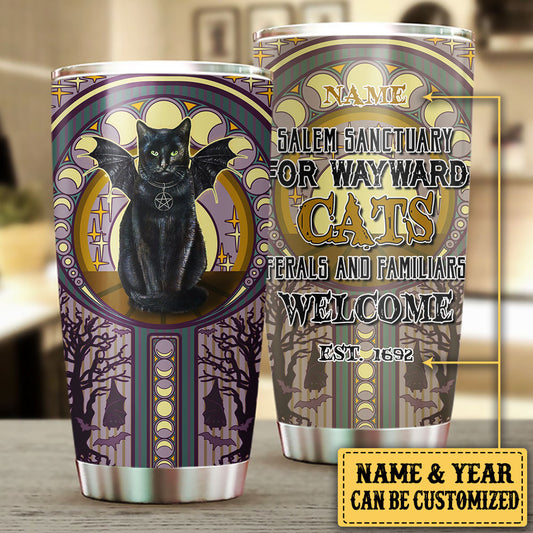 Personalized Salem Sanctuary For Wayward Cats Tumbler