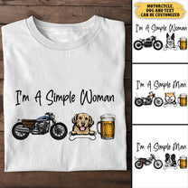 Personalized I'm A Simple Woman Shirt