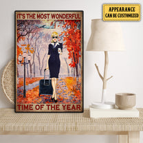 Personalized Flight Attendant It's The Most Wonderful Time Of The Year Poster