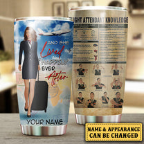 Personalized Flight Attendant Knowledge Tumbler