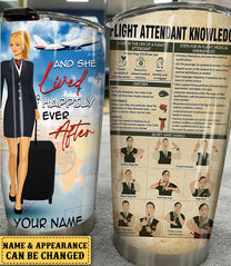 Personalized Flight Attendant Knowledge Tumbler