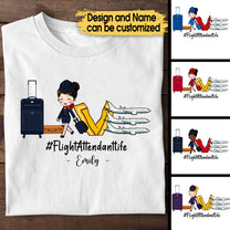 Personalized Love Flight Attendant Shirt