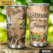 Personalized Gardening Is My Therapy Tumbler