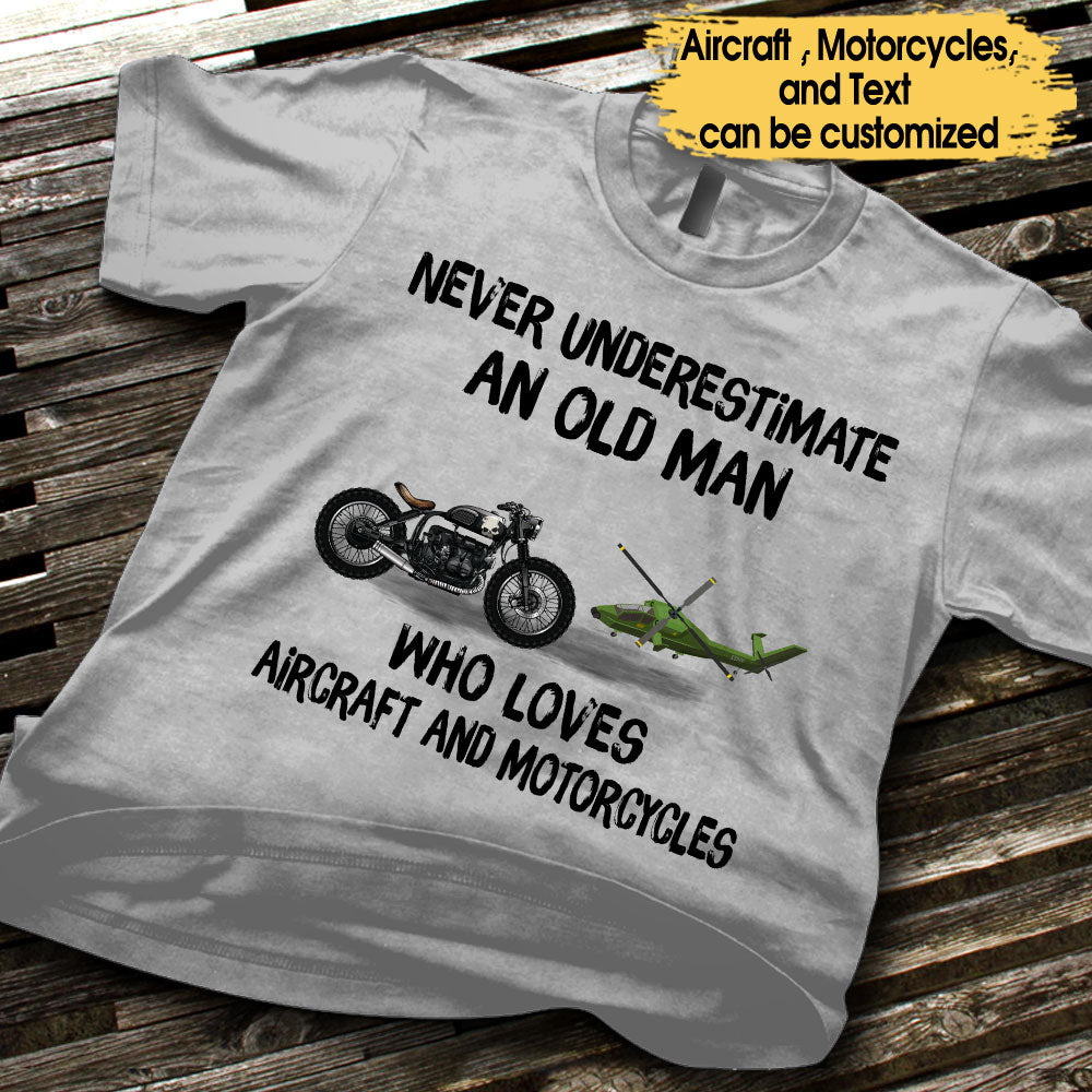 Love Aircraft And Motorcycles - Personalized Shirt
