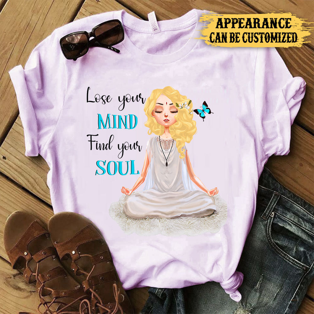 Personalized Lose Your Mind Find Your Soul Yoga Shirt