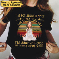 Personalized I'm Not Sugar And Spice Yoga Shirt