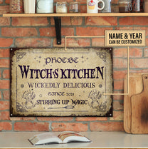 Personalized Witch's Kitchen Classic Metal Sign