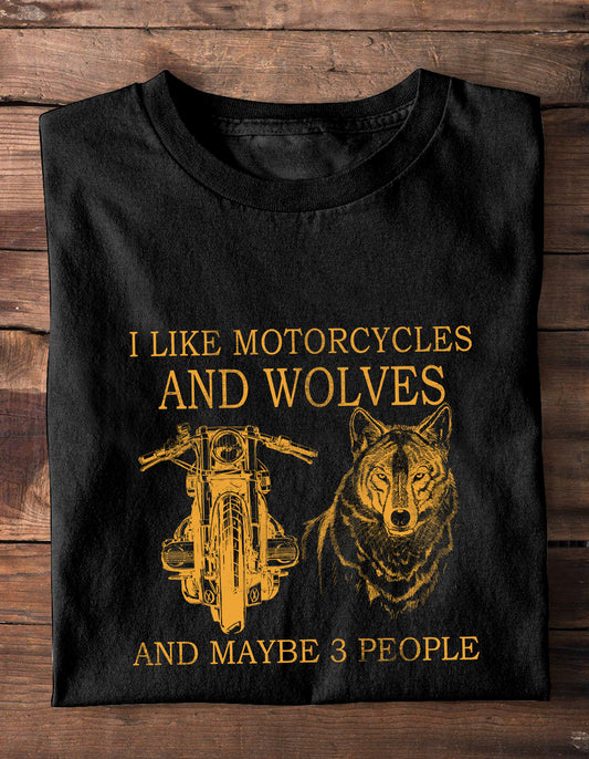 Personalized I like motorcycles and maybe 3 people shirt