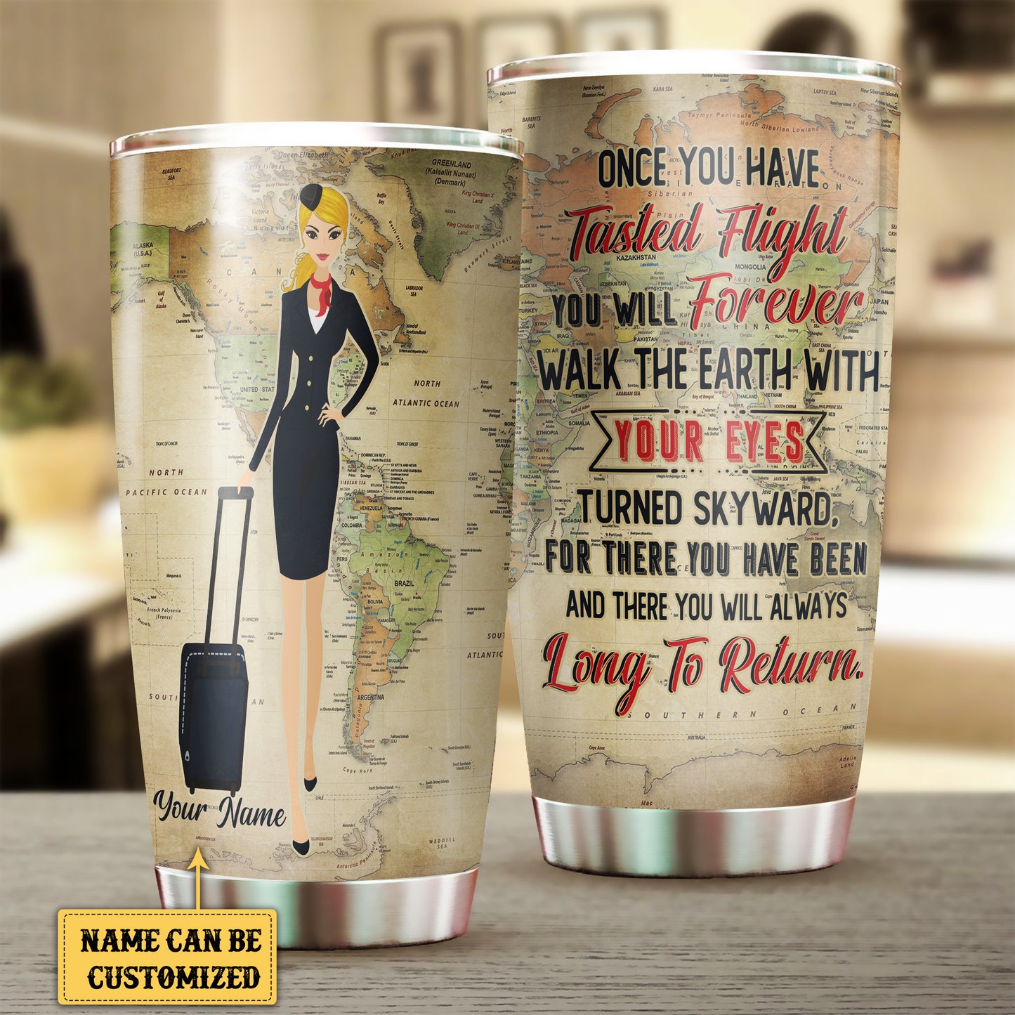 Personalized Flight Attendant Once You Have Tasted Flight Tumbler