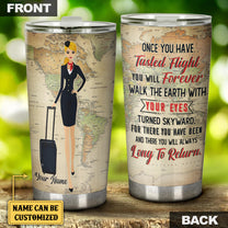 Personalized Flight Attendant Once You Have Tasted Flight Tumbler