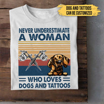 I Like Dogs And Tattoos - Personalized Shirt