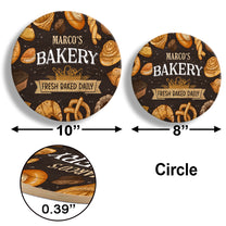 Personalized Bakery Pallet Wood Circle Sign