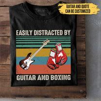 I Like Guitars And Boxing - Personalized Shirt