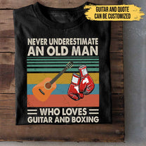 I Like Guitars And Boxing - Personalized Shirt