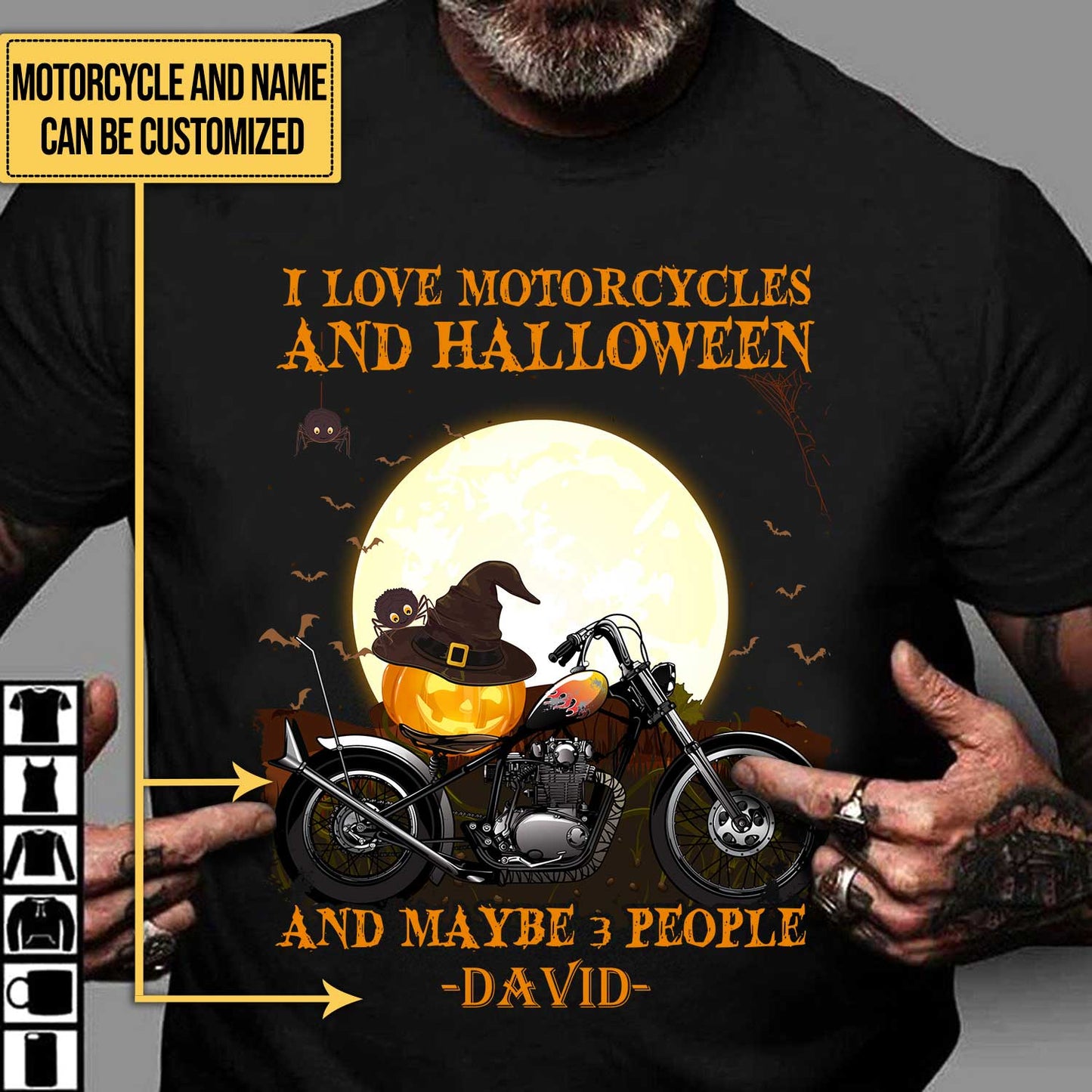 Personalized I Like Motorcycle And May Be 3 People Halloween Shirt