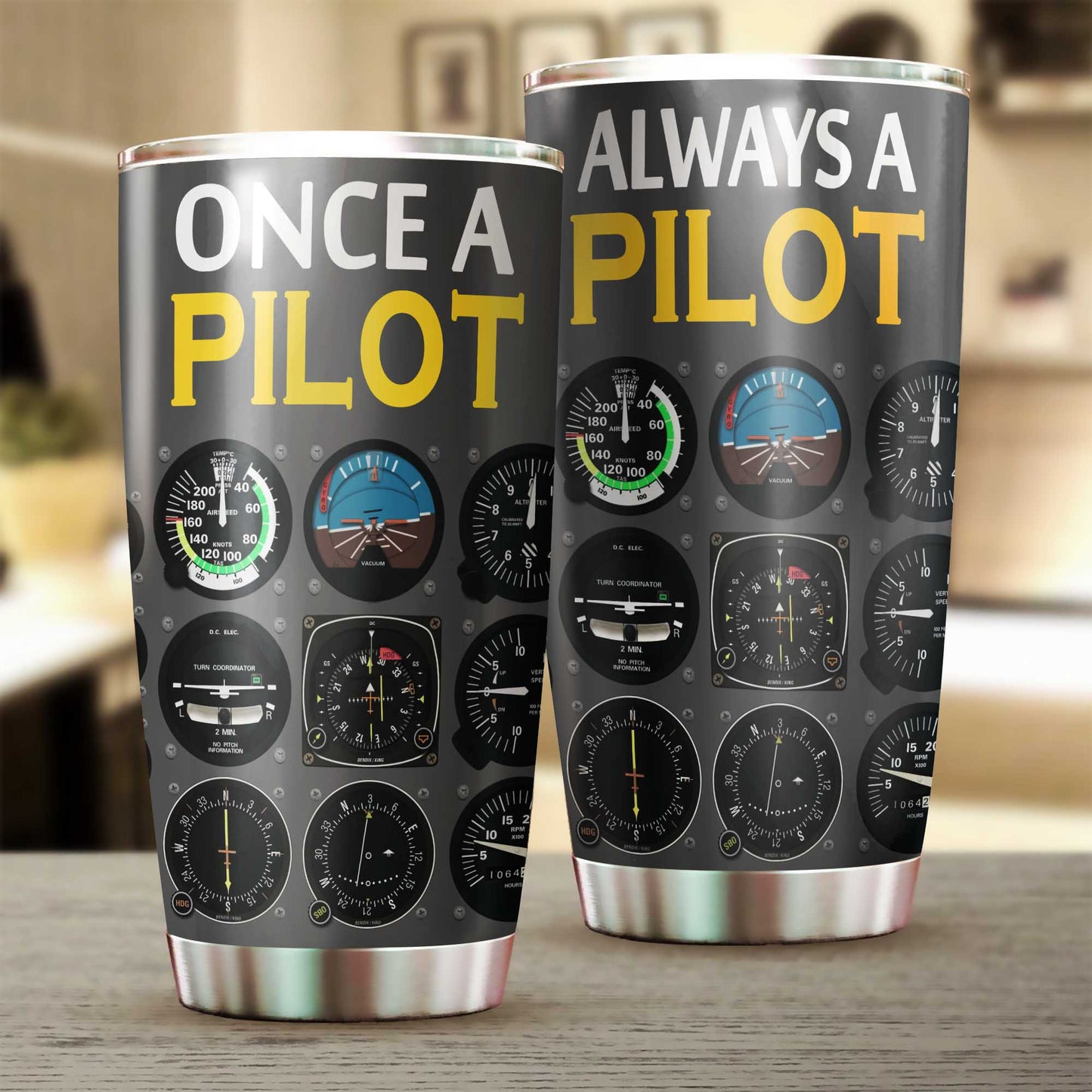 Once A Pilot Always Pilot Tumbler