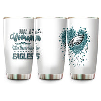 Just A Woman Who Loves Her Philadelphia Football Tumbler